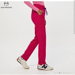 FIGS technical collection magenta  Yola scrub pants